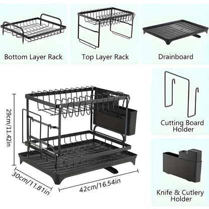 Scolapiatti, Nero per cucina e zona pranzo – vista dettagliata 5
