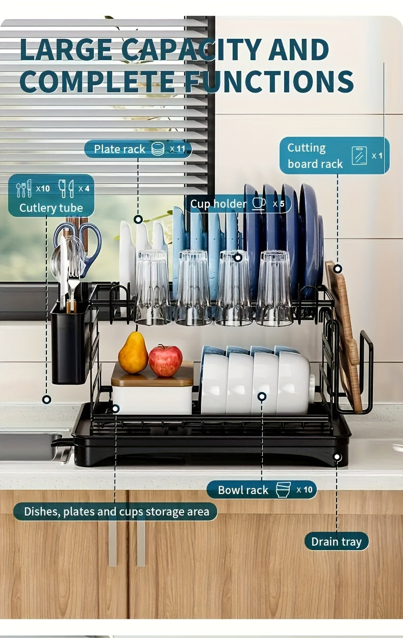 Scolapiatti, Nero per cucina e zona pranzo – vista dettagliata 11