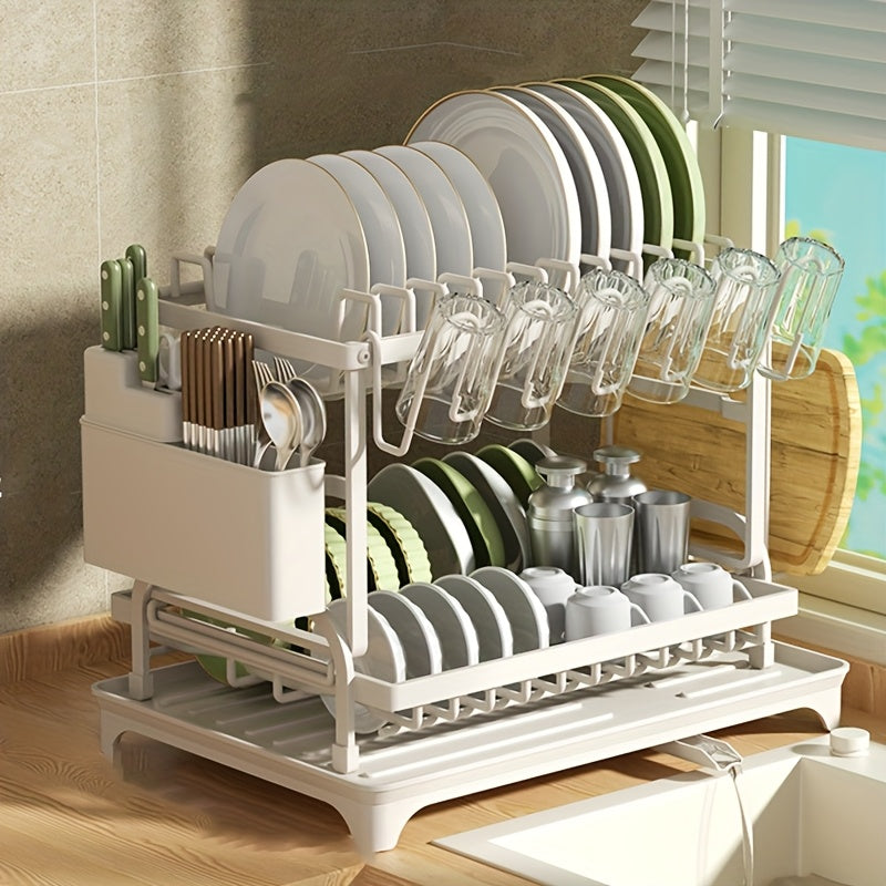 Scolapiatti, Scolatoio bianco per taglieri 2Cup per cucina – vista dettagliata 10