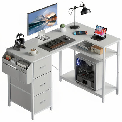 Scrivania angolare, Nero per smart working e ufficio – vista dettagliata 20