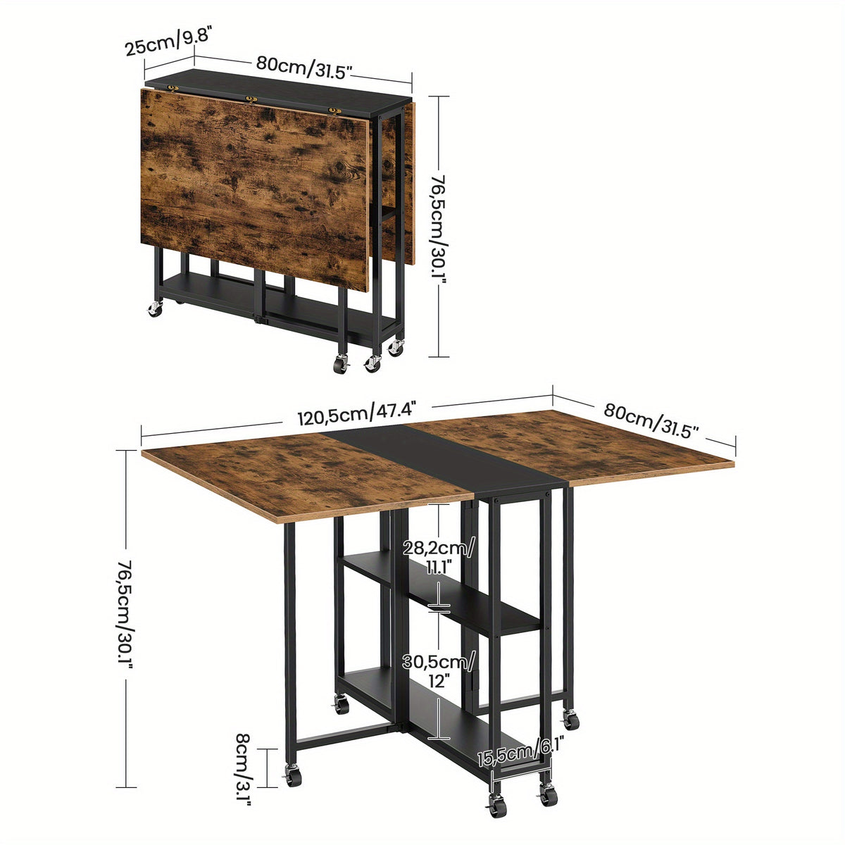 Scrivania per computer, 4 cm per smart working e studio – vista dettagliata 4