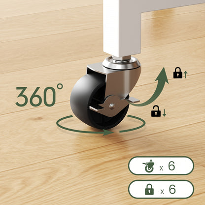 Scrivania per computer, 4 cm per smart working e studio – vista dettagliata 15