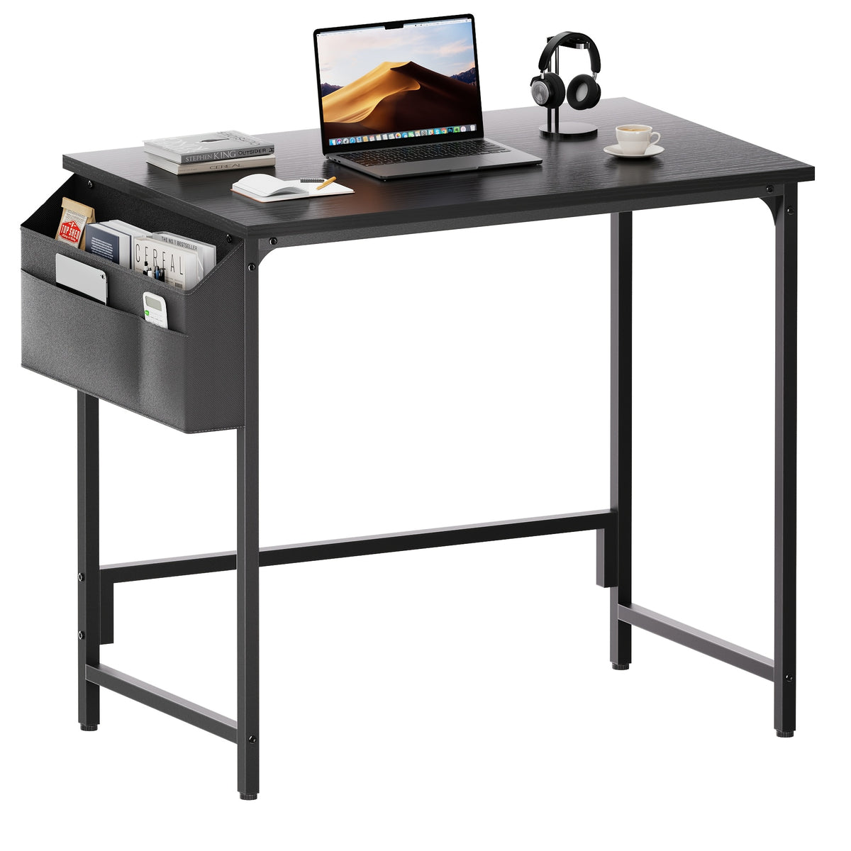 Scrivania per computer, Grigio per smart working – vista dettagliata 2