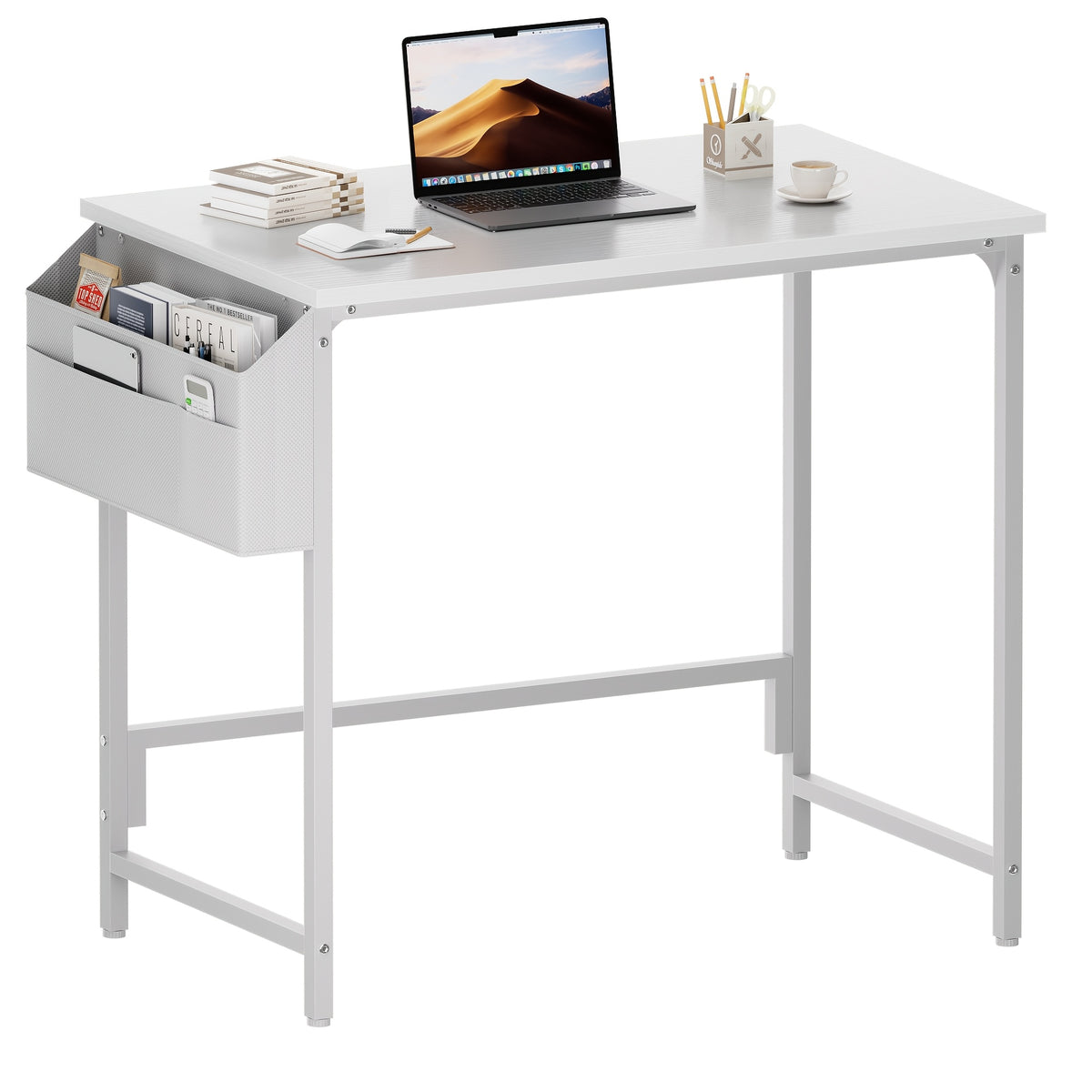 Scrivania per computer, Grigio per smart working – vista dettagliata 5