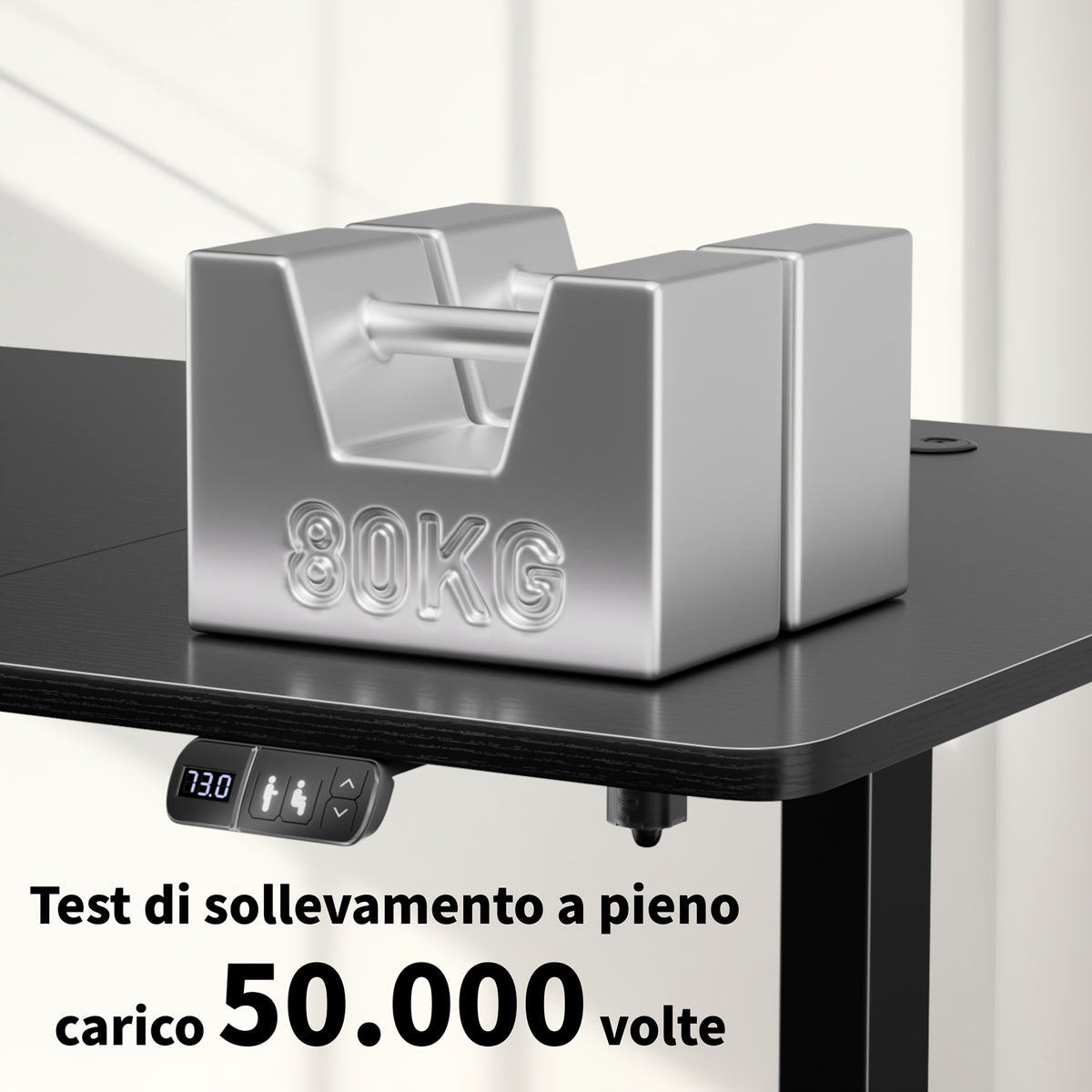 Scrivania per computer, Marrone per ufficio – vista dettagliata 7