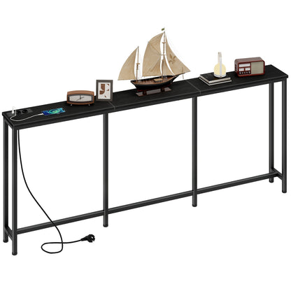 Scrivania per computer, Nero-200 Cm per ufficio – vista dettagliata 9