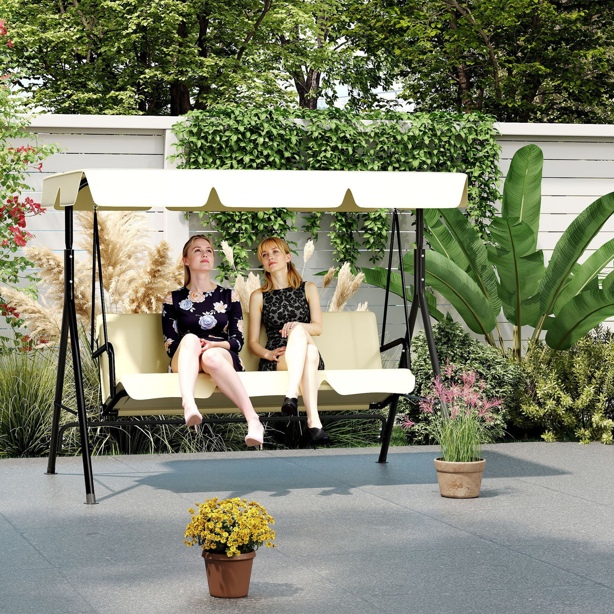 Sedia a dondolo, antiscivolo per relax e riposo – vista dettagliata 10