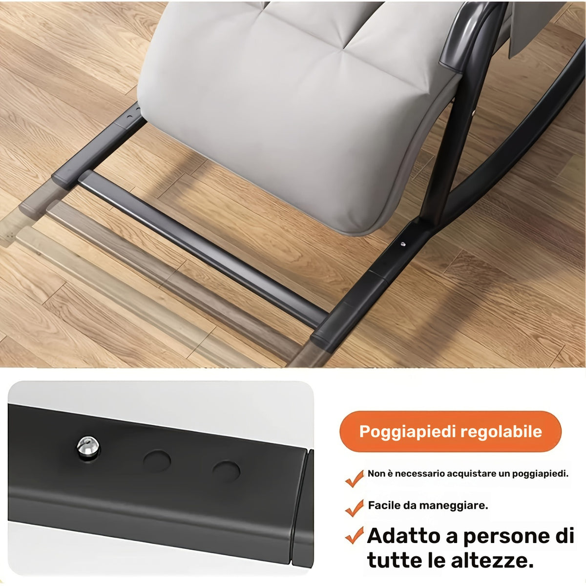 Sedia a dondolo, mandarino per casa – vista dettagliata 6