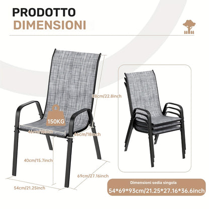 Sedia da pranzo, 150kg per casa e seduta – vista dettagliata 4