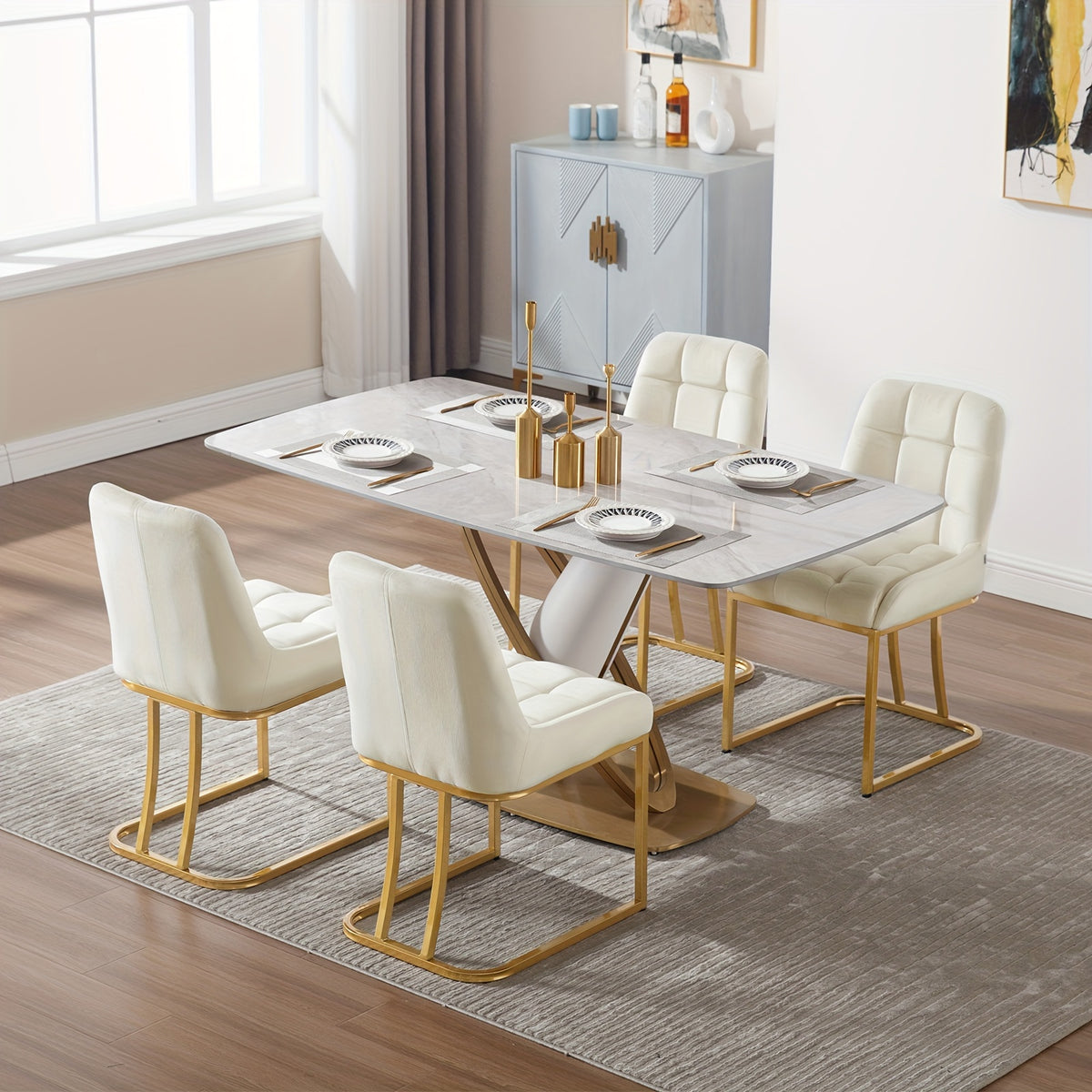 Sedia da pranzo, 2 Pezzi per seduta e casa – vista dettagliata 2