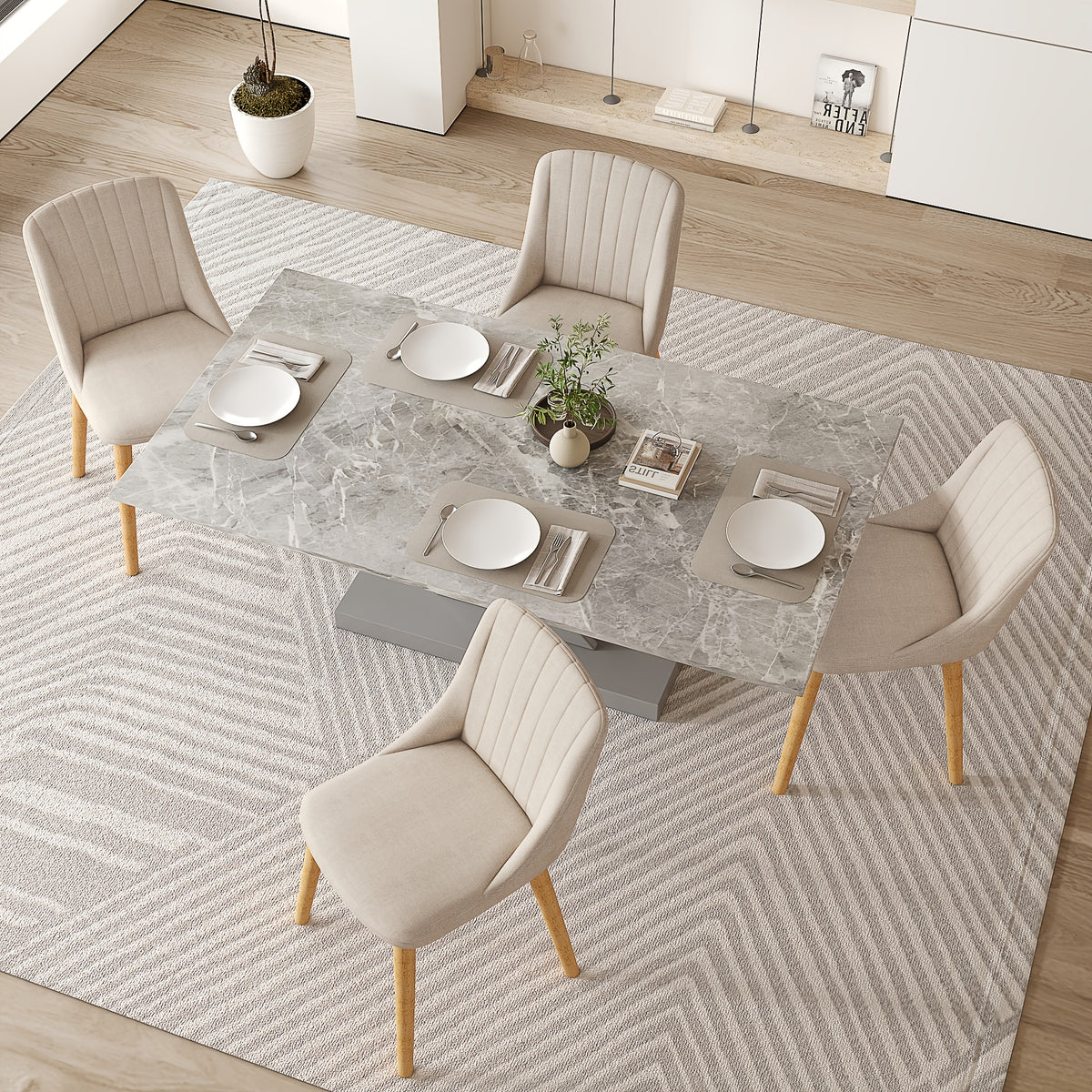 Sedia da pranzo, 2 Pezzi/set per casa – vista dettagliata 2