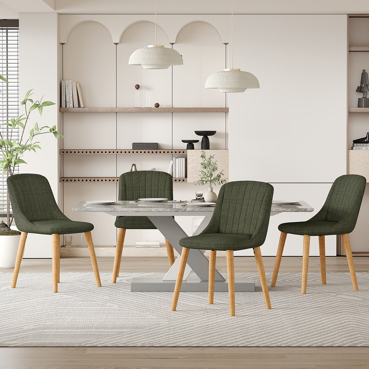 Sedia da pranzo, 2 Pezzi/set per casa – vista dettagliata 11