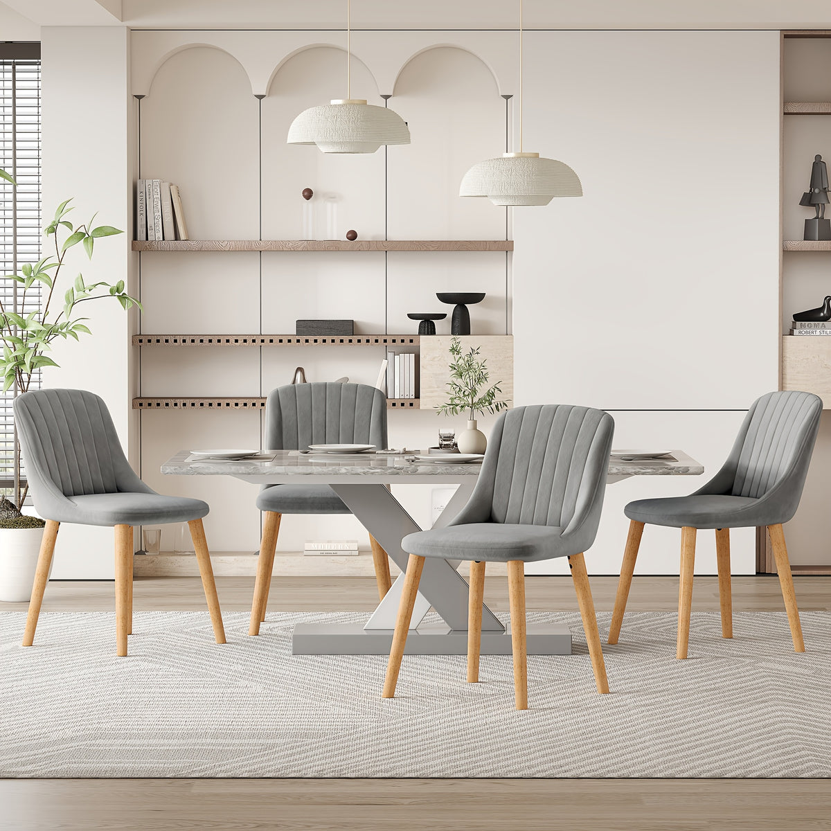 Sedia da pranzo, 2 Pezzi/set per casa – vista dettagliata 13