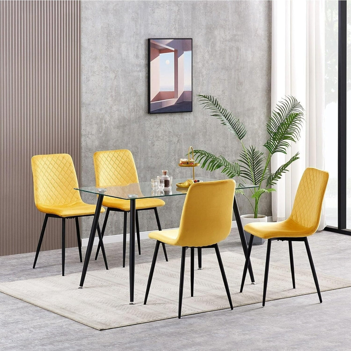 Sedia da pranzo, 4 Pezzi per casa – vista dettagliata 10