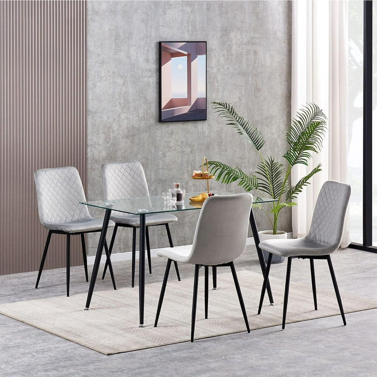 Sedia da pranzo, 4 Pezzi per casa – vista dettagliata 24