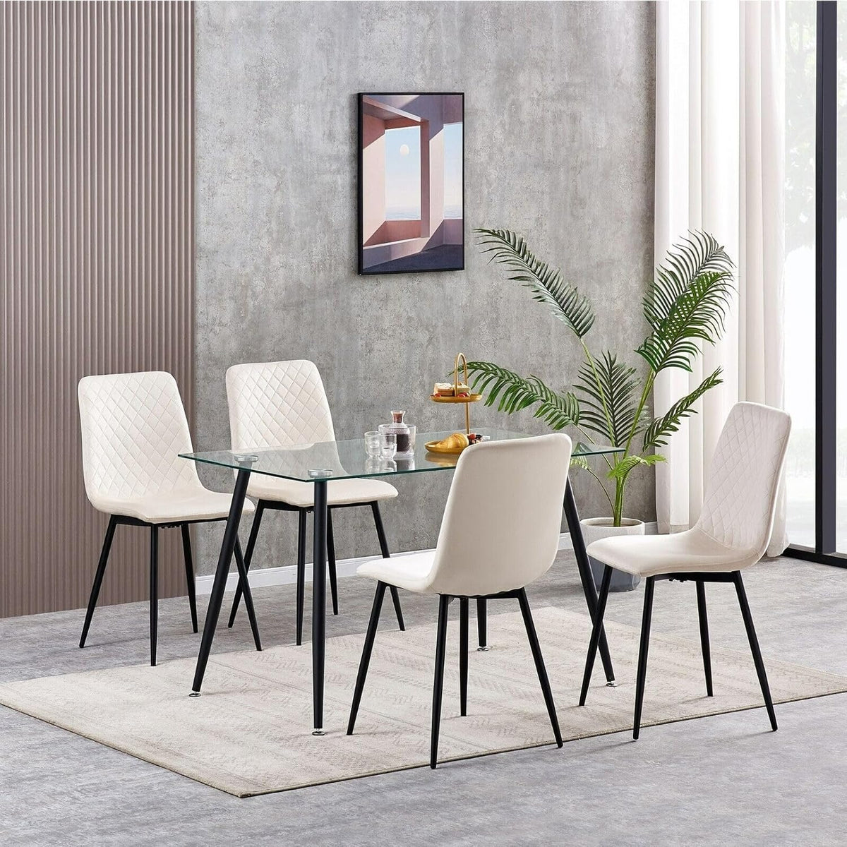 Sedia da pranzo, 4 Pezzi per casa – vista dettagliata 27