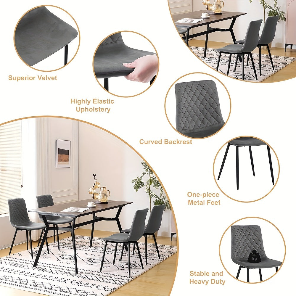 Sedia da pranzo, 8 pezzi per seduta e cucina – vista dettagliata 5