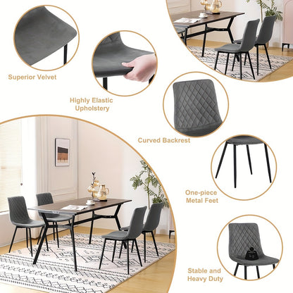 Sedia da pranzo, 8 pezzi per seduta e cucina – vista dettagliata 5
