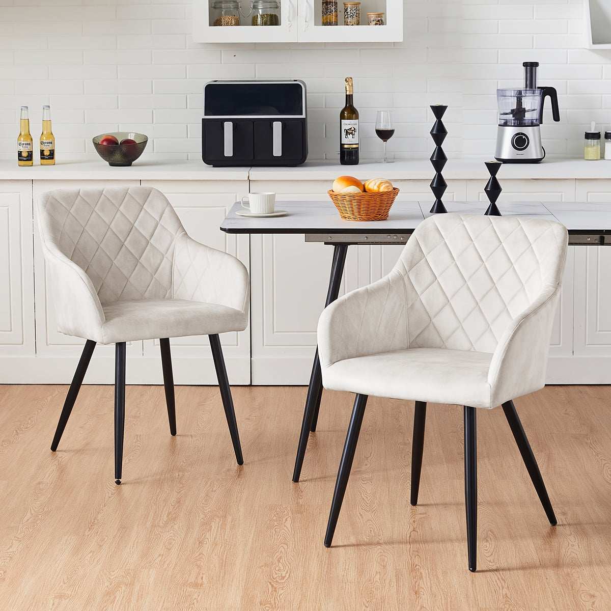 Sedia da pranzo, Beige per casa – vista dettagliata 24