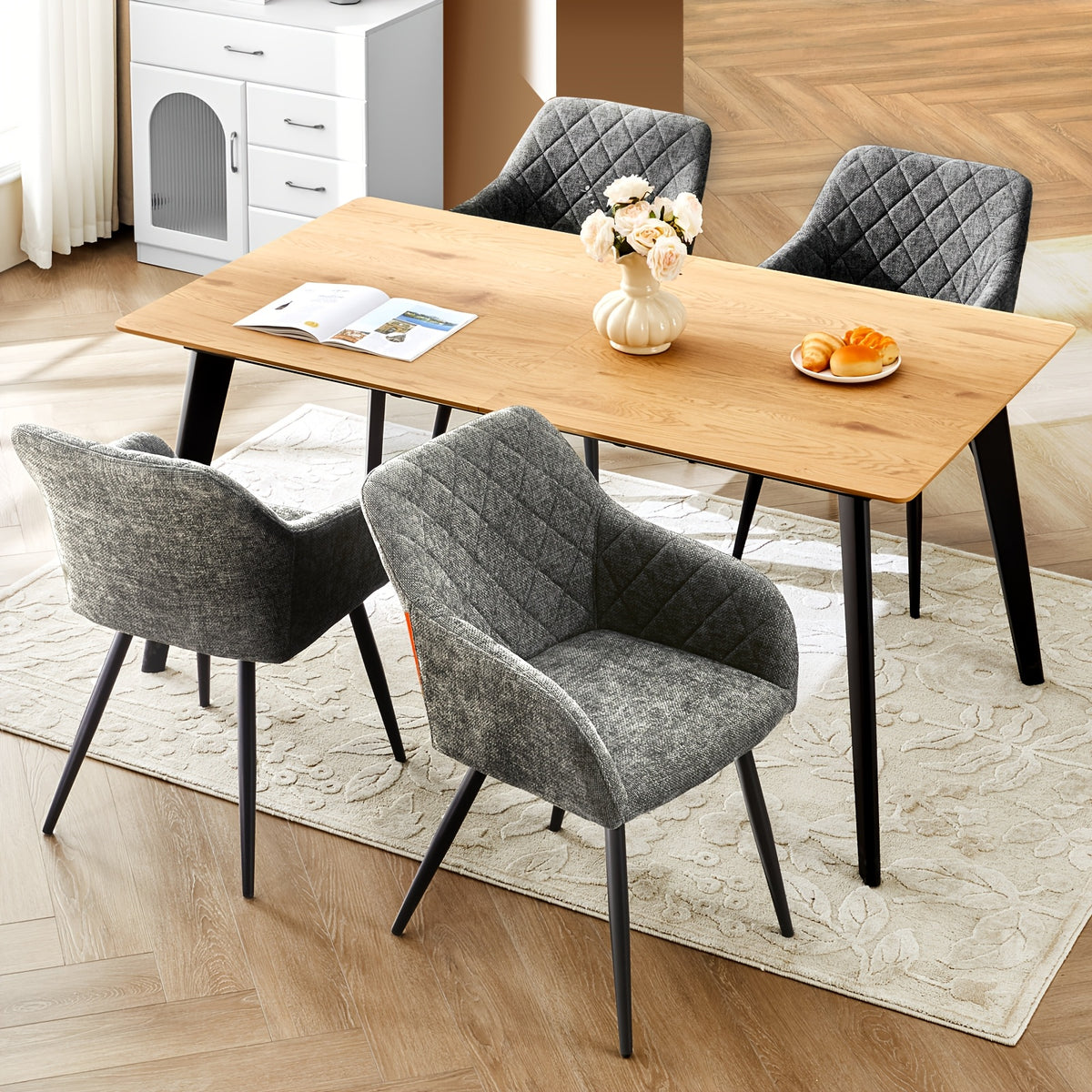 Sedia da pranzo, Beige per casa – vista dettagliata 25