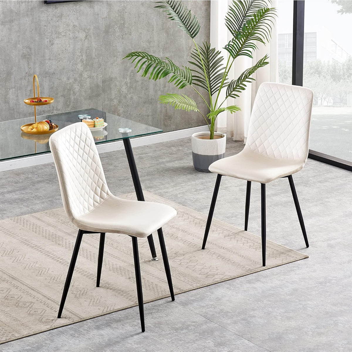 Sedia da pranzo, Beige per casa e uso quotidiano – vista dettagliata 12