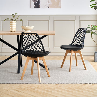 Sedia da pranzo, Bianco per relax e riposo – vista dettagliata 8