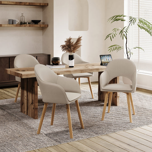 Sedia da pranzo, Grigio Velluto per seduta e soggiorno – vista principale