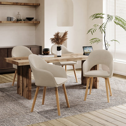 Sedia da pranzo, Grigio Velluto per seduta e soggiorno – vista dettagliata 19