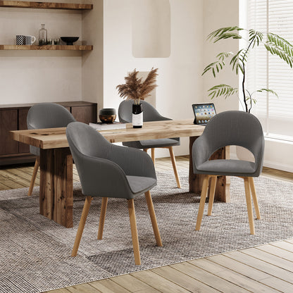 Sedia da pranzo, Grigio Velluto per seduta e soggiorno – vista dettagliata 20