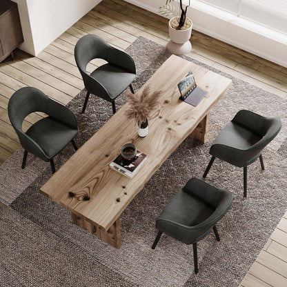 Sedia da pranzo, Grigio Velluto per seduta e soggiorno – vista dettagliata 24