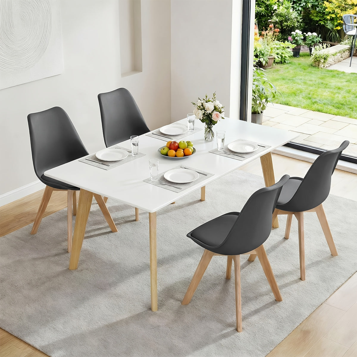 Sedia da pranzo, legno per ufficio e smart working – vista principale