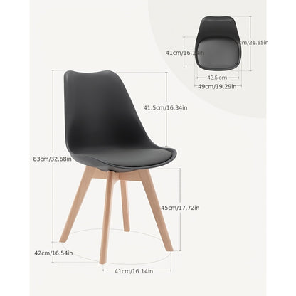 Sedia da pranzo, legno per ufficio e smart working – vista dettagliata 3