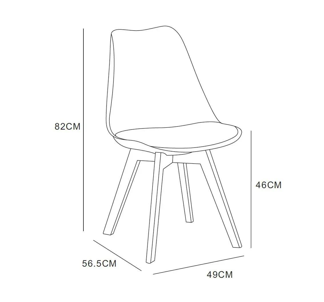 Sedia da pranzo, Marrone per casa – vista dettagliata 32