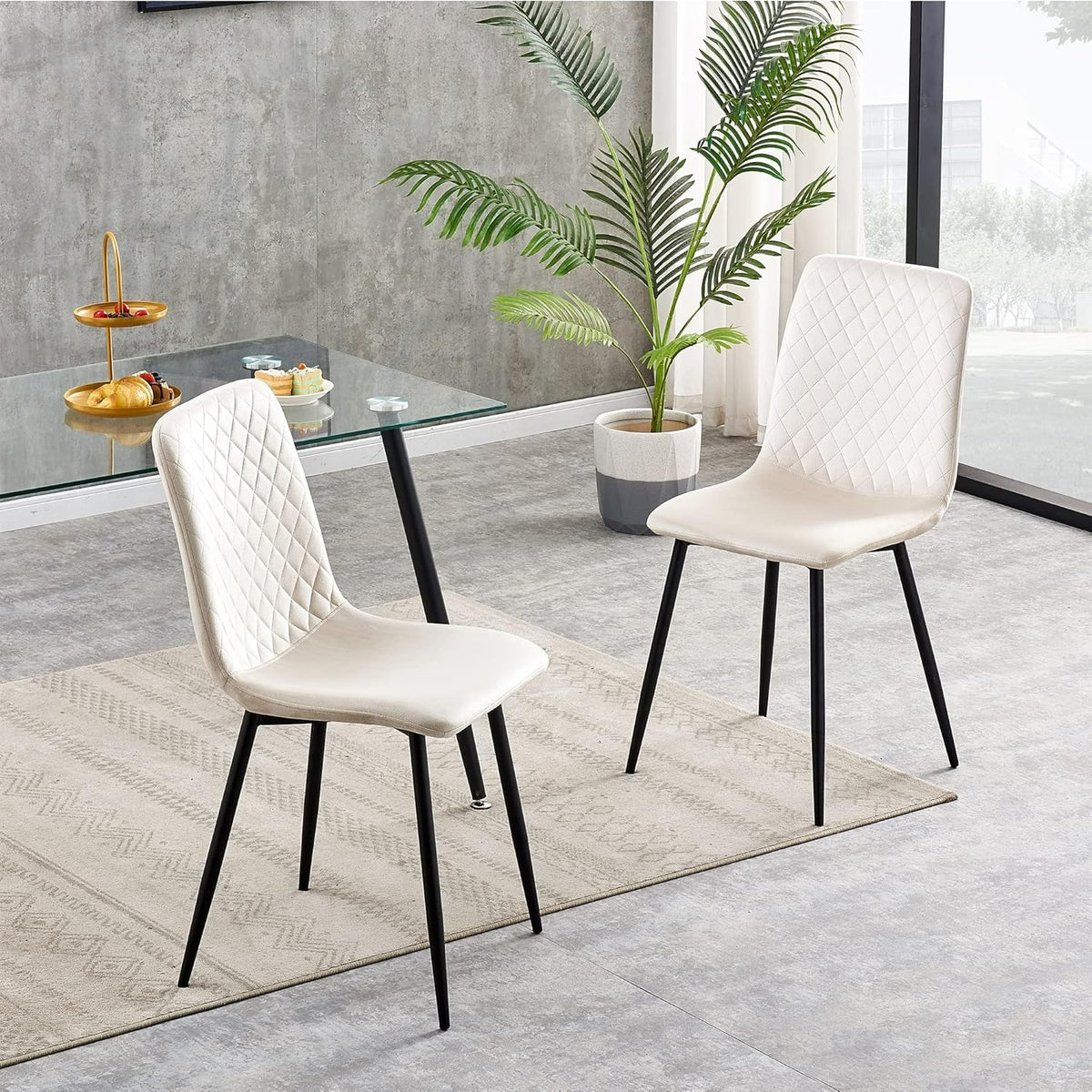 Sedia da pranzo, metallo per casa e seduta – vista dettagliata 13
