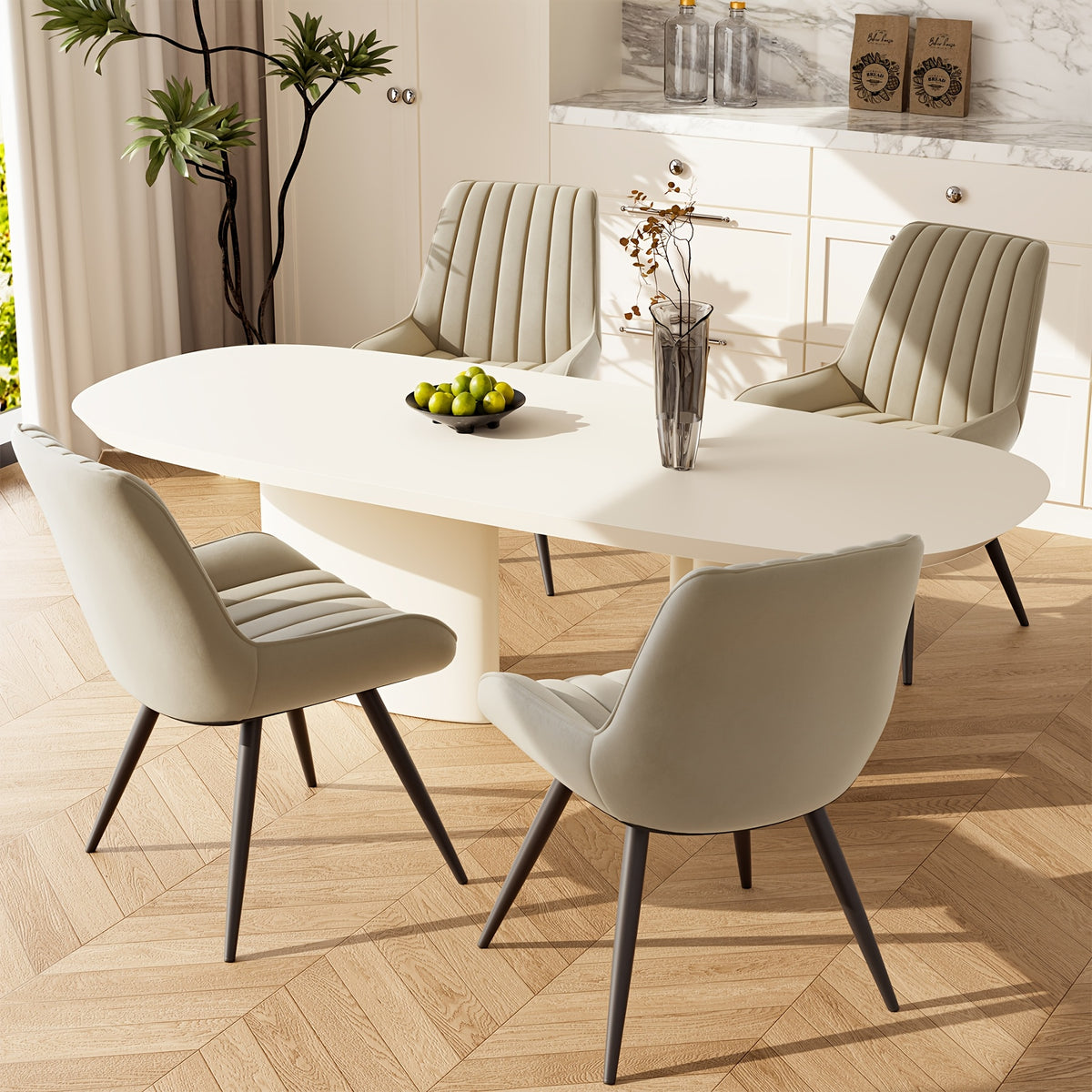 Sedia da pranzo, Nero per relax e riposo – vista dettagliata 5