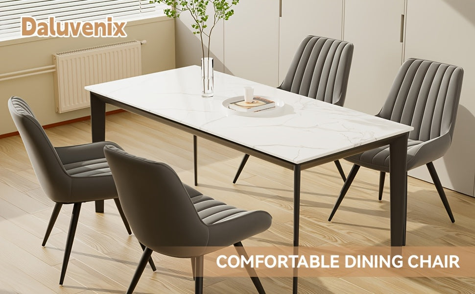 Sedia da pranzo, Nero per relax e riposo – vista dettagliata 17