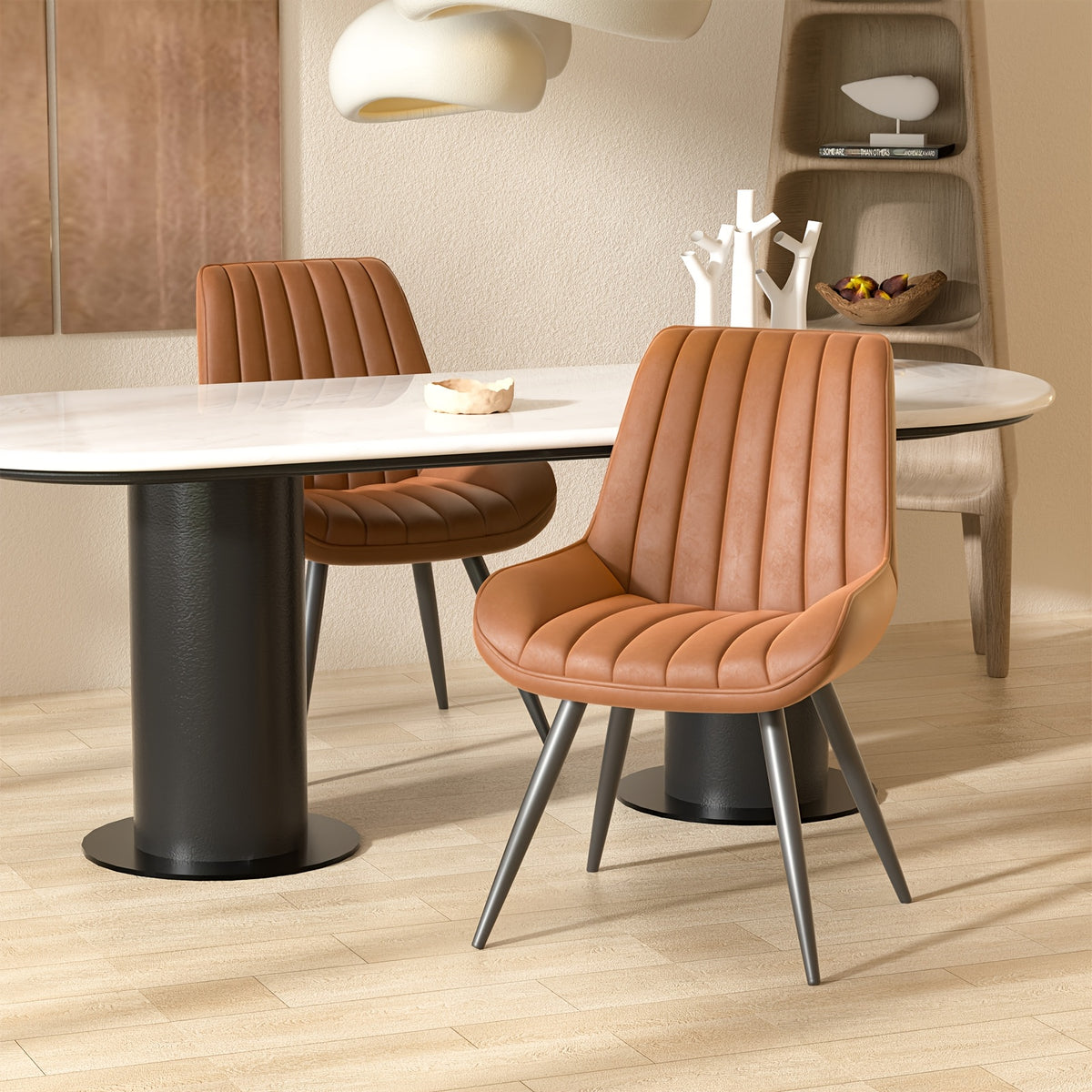 Sedia da pranzo, Nero per relax e riposo – vista dettagliata 30
