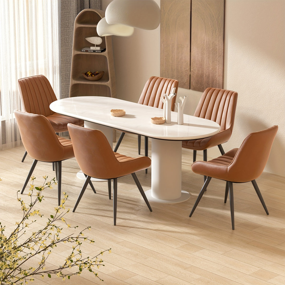 Sedia da pranzo, Nero per relax e riposo – vista dettagliata 32