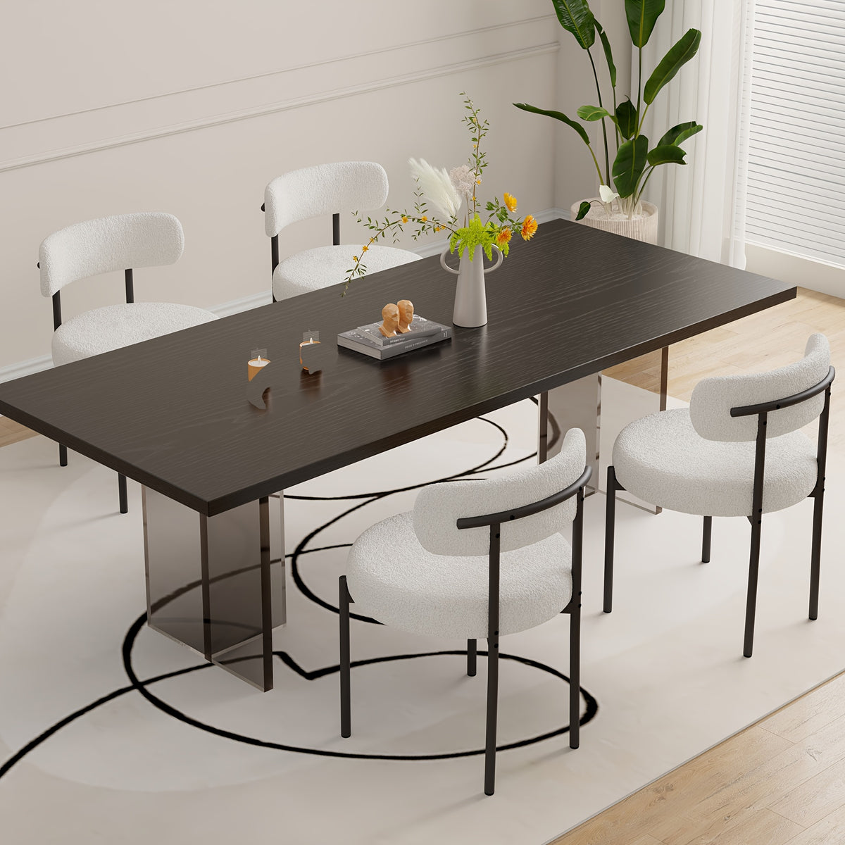 Sedia da pranzo, Nero per riposo – vista dettagliata 11