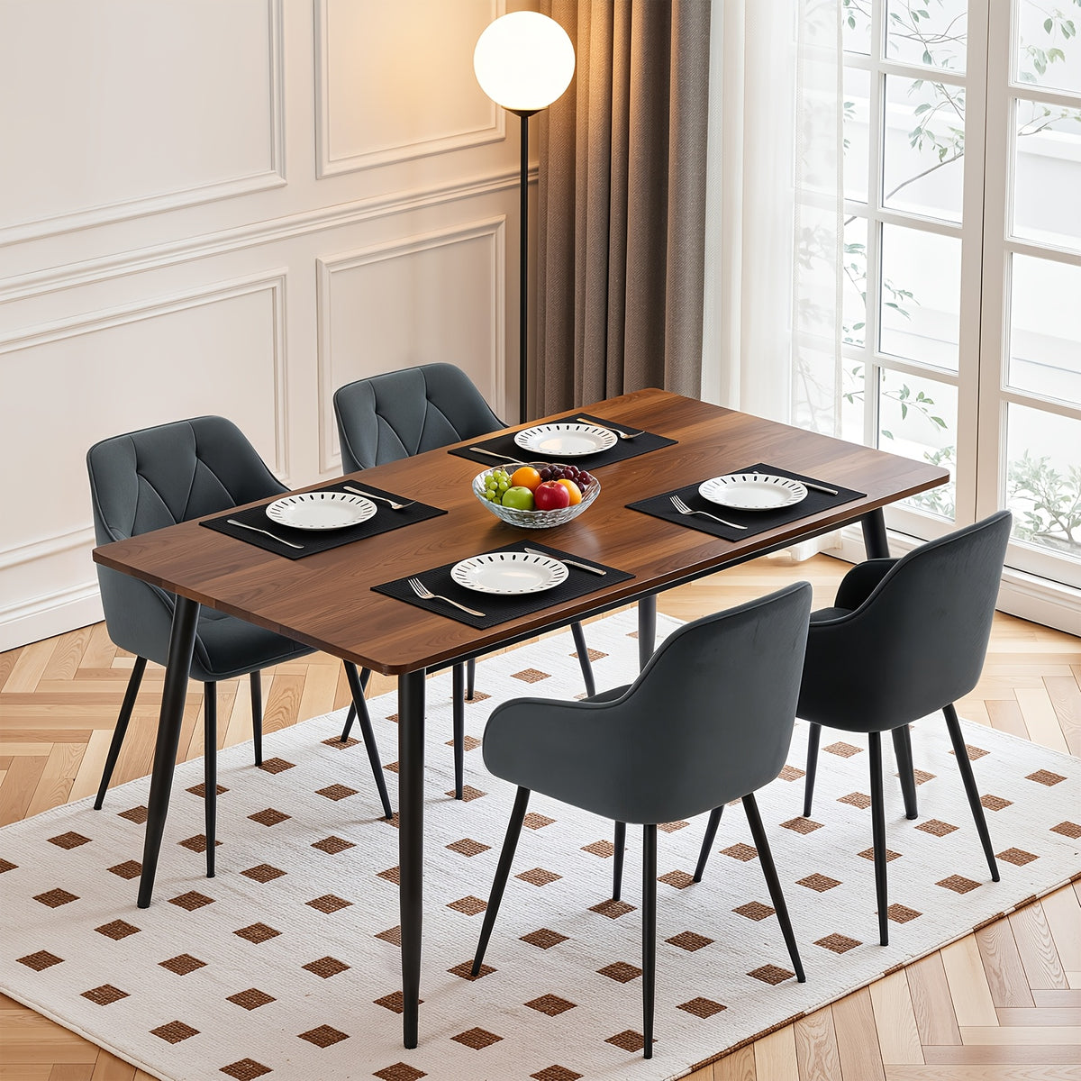 Sedia da pranzo, Rosso per seduta e casa – vista dettagliata 15