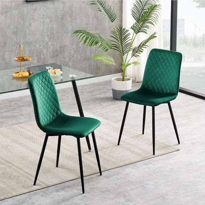 Sedia da pranzo, velluto per seduta e casa – vista dettagliata 14