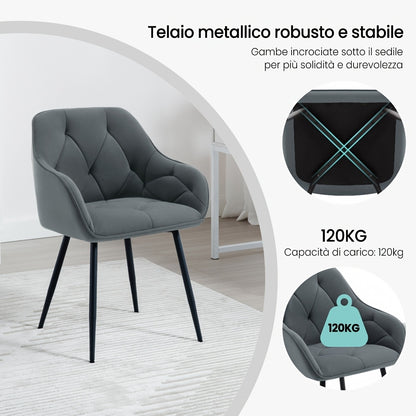 Sedia da pranzo, Verde scuro per casa e cucina – vista dettagliata 8