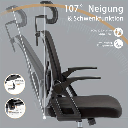 Sedia da ufficio, 150kg per smart working e ufficio – vista dettagliata 5