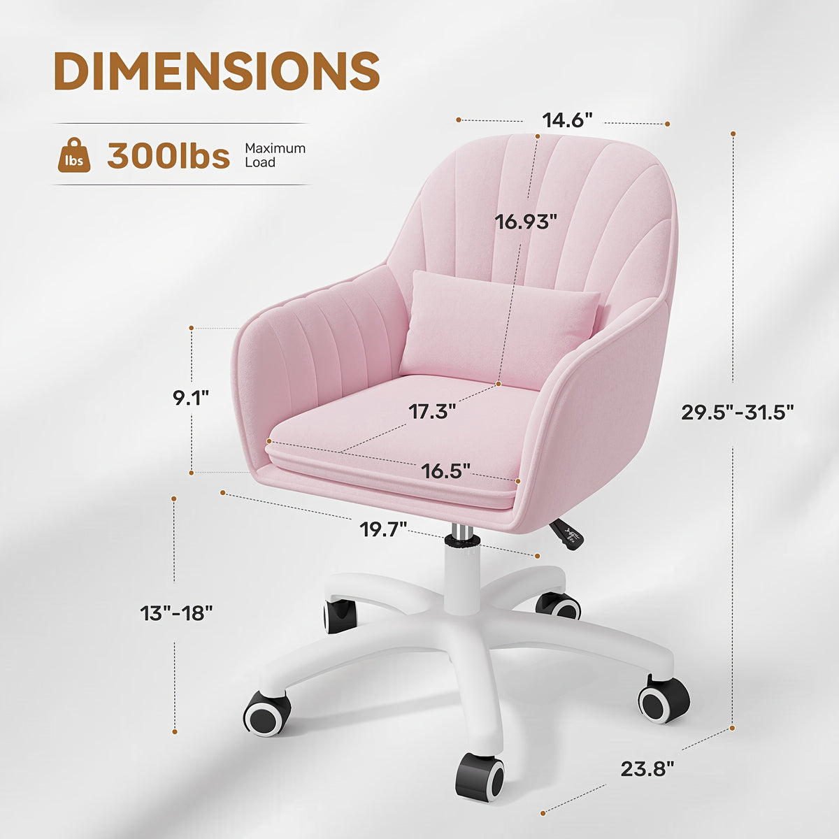 Sedia da ufficio, Beige per ufficio – vista dettagliata 2