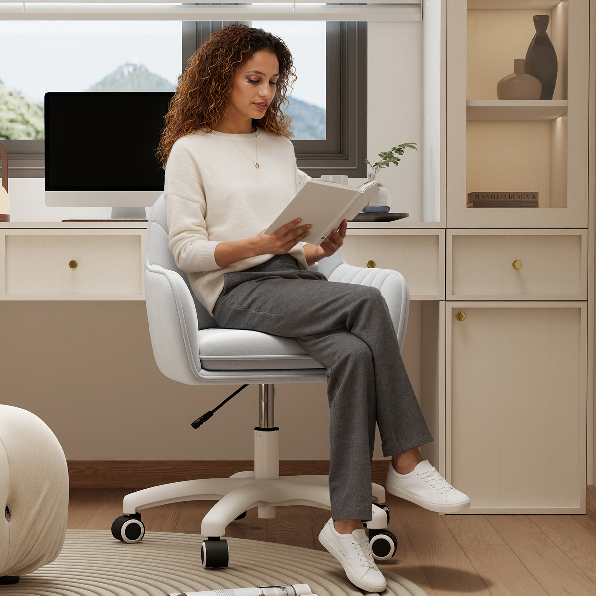 Sedia da ufficio, Beige per ufficio – vista dettagliata 7