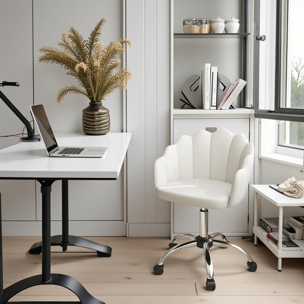 Sedia da ufficio, colore rosa per smart working – vista dettagliata 9