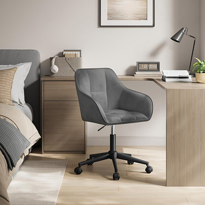 Sedia da ufficio, Grigio chiaro per smart working e camera da letto – vista dettagliata 14