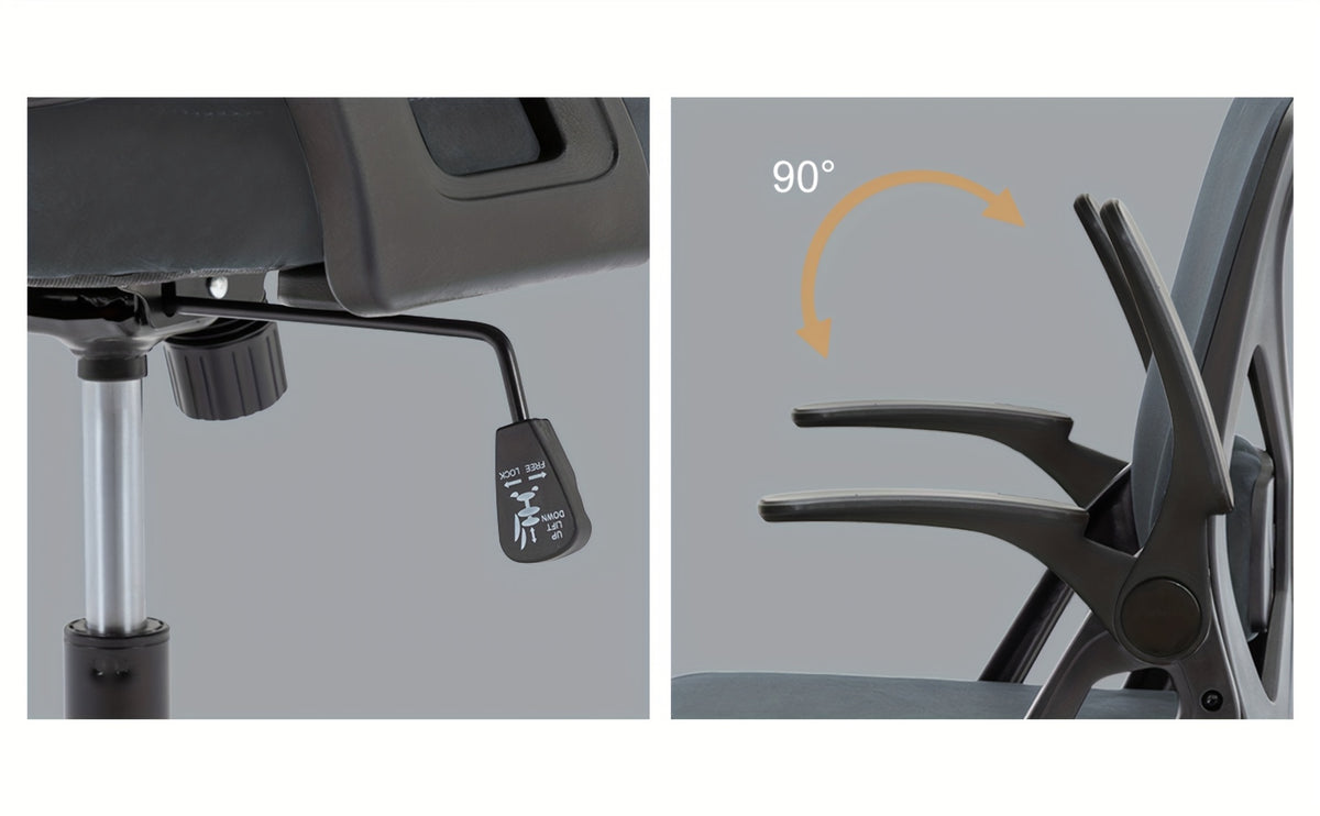 Sedia da ufficio, Grigio per smart working – vista dettagliata 9