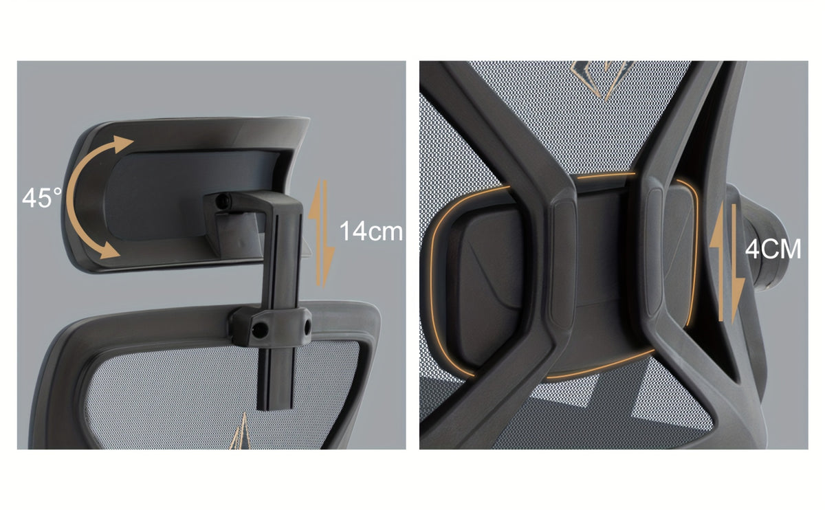 Sedia da ufficio, Grigio per smart working – vista dettagliata 11