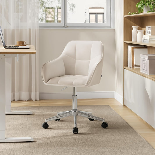 Sedia da ufficio, Latte bianco per smart working e camera da letto – vista principale